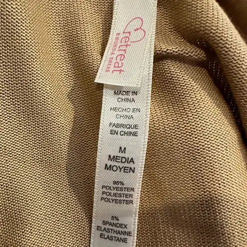 Arm Embellished Retreat Rhonda Shear Abstract Animal Print M Tan Size M