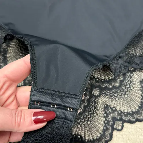 Pinsy Sculpting Lace Shapewear Bodysuit Black Size Large EUC