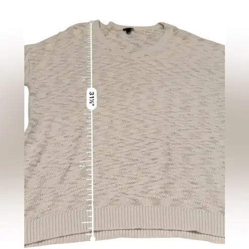 Torrid Off White Gray Long Sleeve V Neck Knit Pullover Sweater Sz 2X