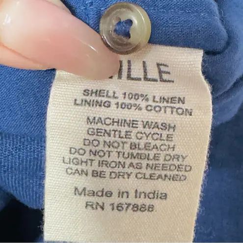 mille Women's Maxwell Short in Navy Linen