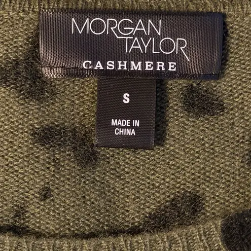 Morgan Taylor  Olive Leopard Print Sweater