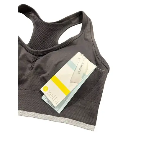 Zella  Sports Bra Women's XS Gray Seamless Racerback Top Activewear Athleisure