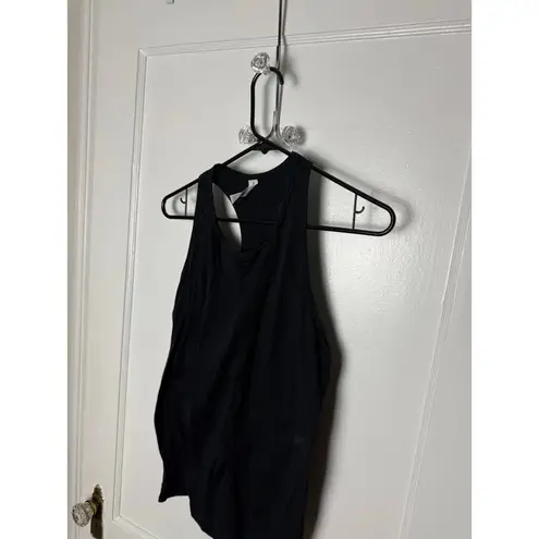 All In Motion Tank Top Women's Large Black Racerback Seamless Athletic Stretch