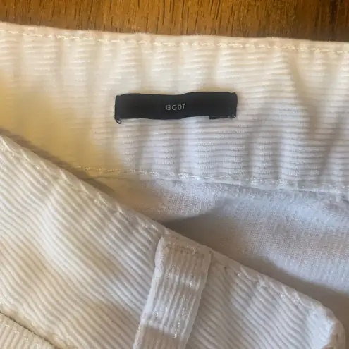 Talbots  Pants 14 Ivory Textured Corduroy Trousers Boot cut Pockets 90’s