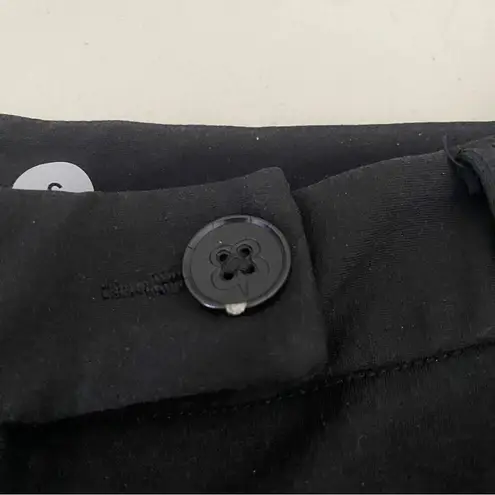 Betabrand Crop Lite Black Yoga Career Dress Pants Ponte Cuffed Small