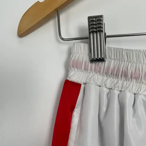 Poster Grl Women's White Red Stripe Drawstring Track Cargo Pants Size Medium