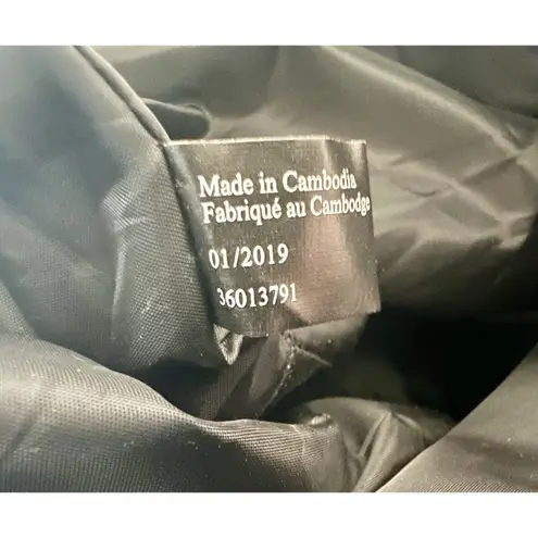 Victoria’s Secret Large Canvas Weekender Tote Duffle Bag Graffiti Print White