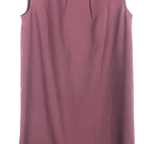 ALLSAINTS Jay Pleated Mini Dress XS Bordeaux Red Semi Sheer Casual Sleeveless