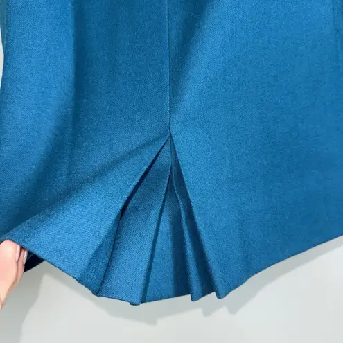 Pendleton Vintage Women's Midi Pencil Skirt 100% Virgin Wool USA Sz 8 Teal