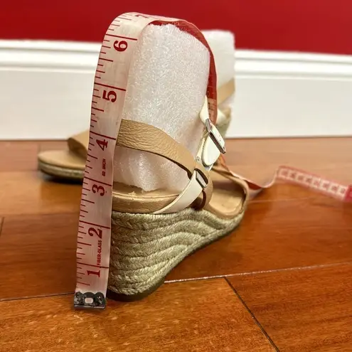 Cole Haan  two tone Elizabeth T-Strap Espadrille sandals size 7.5