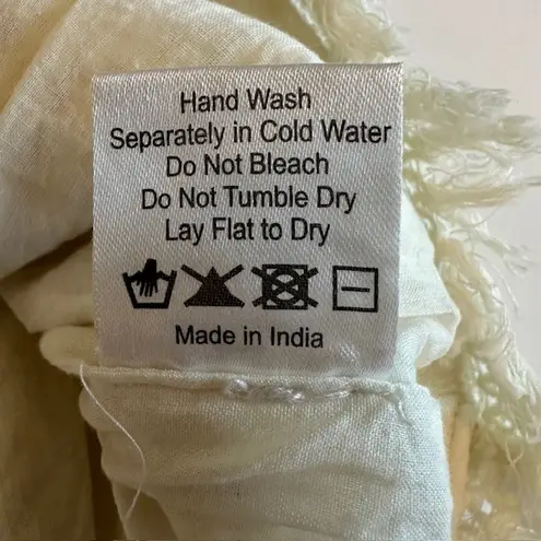 Love Sam Anthropologie Fringe Crochet Off Shoulder Top Size Med Petite