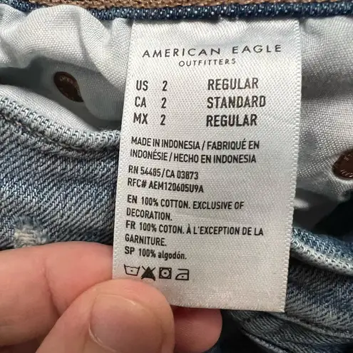 American Eagle Baggy Jean 2 Regular Women’s Light Wash Blue 3509