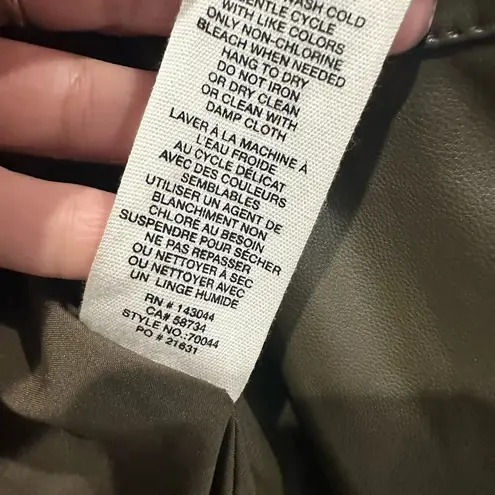 Avec Les Filles faux leather wrap shirt dress. XS E0145