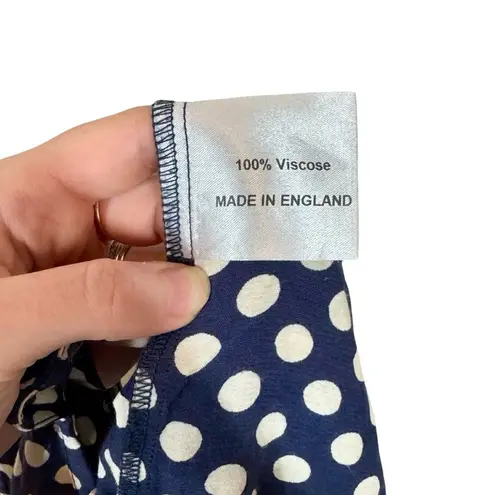 Clary & Peg Silvie Maternity Maxi Dress in Spot Polka Dot Blue Size undefined