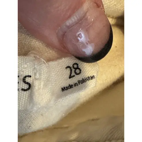 Avec Les Filles Anthropologie Jumpsuit Women 28 Ivory Denim Collared Streetwear