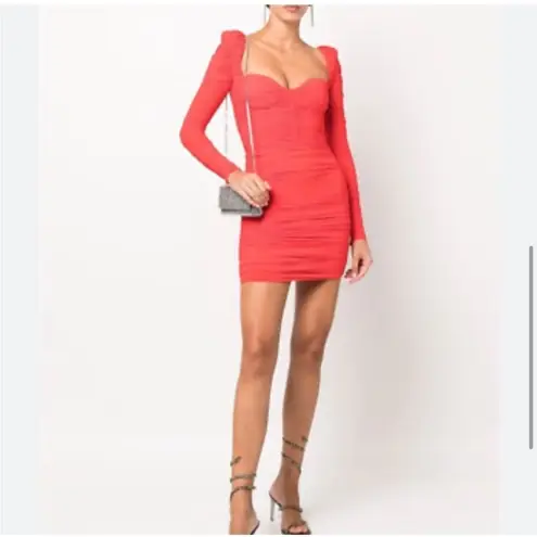 NWOT Alex Perry Red Long Sleeve Dress Size 4