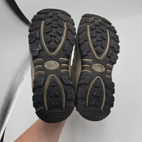 Denali Women's 7.5 Outback Mid Hiking Boot Brown/Blue Leather Suede EUC