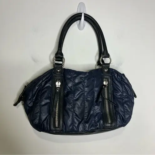 LP/LP quilted puffer purse navy blue 14” x 8.5” x 4” Black