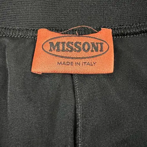 Missoni Faux Wrap Ribbed Black Skirt - Size IT 42/ US 6