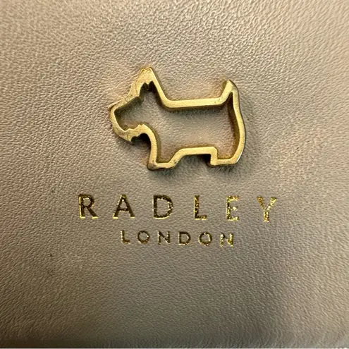 Radley London Medium Zip Around Ash Gray Leather Crossbody Bag