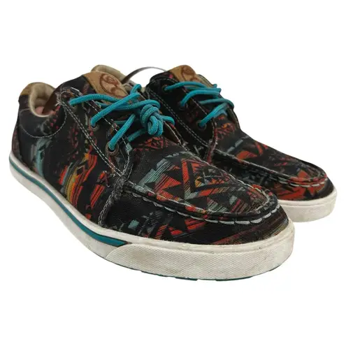 Twisted X Hooey Lopers Sneakers Lace Up Low Top Classic Aztec Multicolor 7.5M