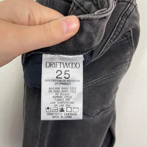 Driftwood Woman's 25 Black Colette Style Aztec Embroidered Skinny Leg Jeans