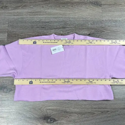 We Wore What NEW Women's Cropped Sweatshirt Size XS Lilac