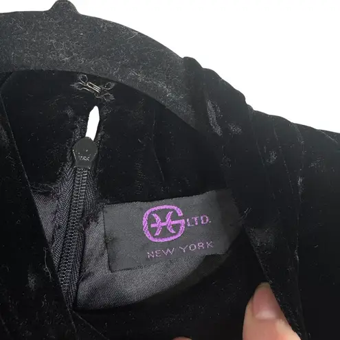 Roland Nivelais Bergdorf Goodman Velvet Long Sleeve Formal Maxi Dress Train 10 Black