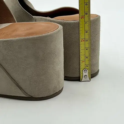 Gentle Souls by Kenneth Cole Gisele 65 Suede Mules Gray Leather