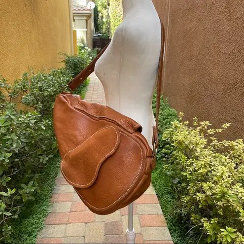 Custom made leather saddle bag