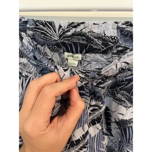 Aerie  Beach & Beyond Palm Print Shorts – Size Small – Blue thumbnail 3