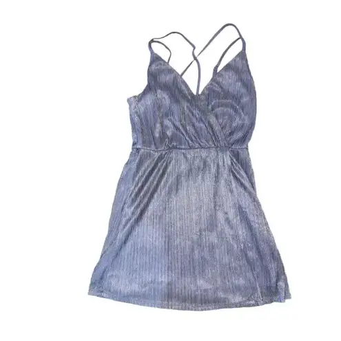 Living Doll Sleeveless V-Neck Pleated Glitter Details Dress Size 1