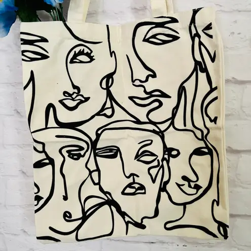 Boutique NEW Canvas Face Tote Bag