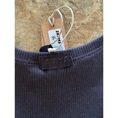 SKIMS Cotton Rib Tank Soot Size Small