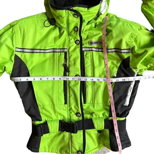 Obermeyer Bright Green Ski Snow Jacket Coat Womens Size 6