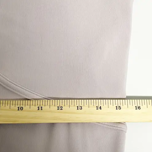 Zella  Womens Interlude Rib Cutout Dress Size L Lavender Sky Active Athleisure