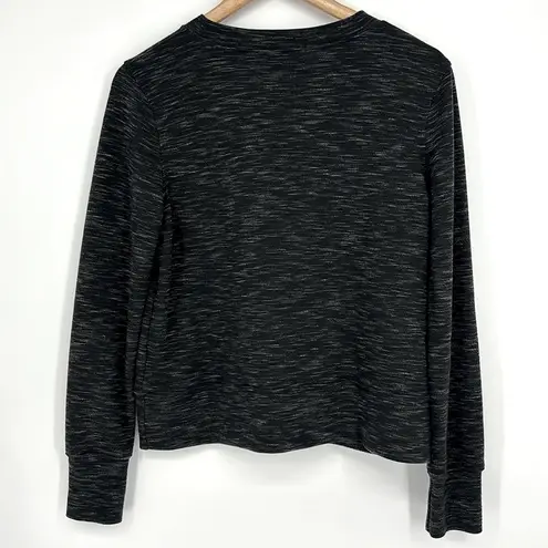 prAna  Sunrise Cropped Crewneck Sweatshirt Women’s Size Small in Black & Gray