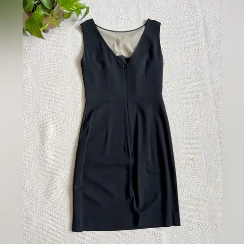 L'Agence Bateau Neckline Black Sheath Dress