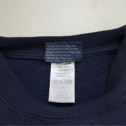 Official NYPD Oversized Navy Blue Crewneck Sweatshirt • Sz L Size L