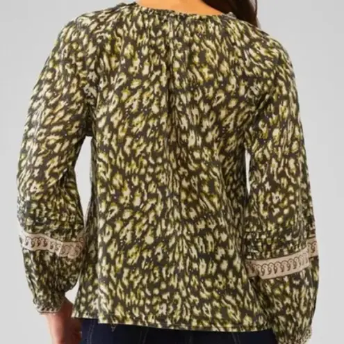 Cleobella NWT NEW  Alicia Blouse Top Animal Print Boho Women Small Organic thumbnail 2
