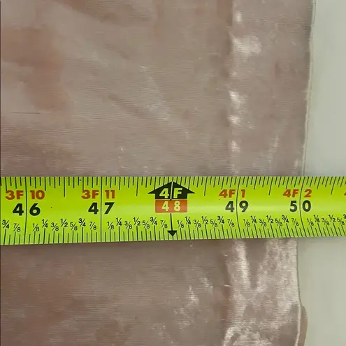 Miss Elaine Vintage 1980s Pink Velvet Like Long Robe Womens Petite USA Lace