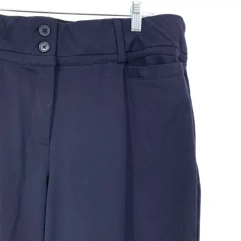 Maurice's  Pants Women's Size 15/16 Cropped Straight Leg Dress Navy Blue