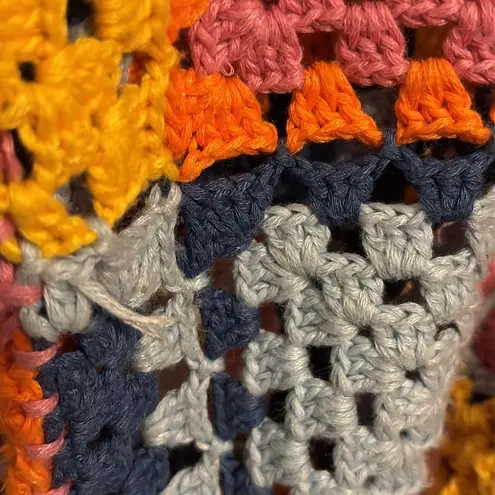 STAUD Calla Crochet Hoodie Sweater in Pastel Multi