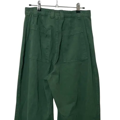 Big Bud Press Bell Bottom Pants Women’s Size Small Green Cotton Retro Flare Wide