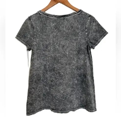 Disney  Women’s Gray Marble Embroidered‎ Mickey Mouse Cotton Shirt Medium