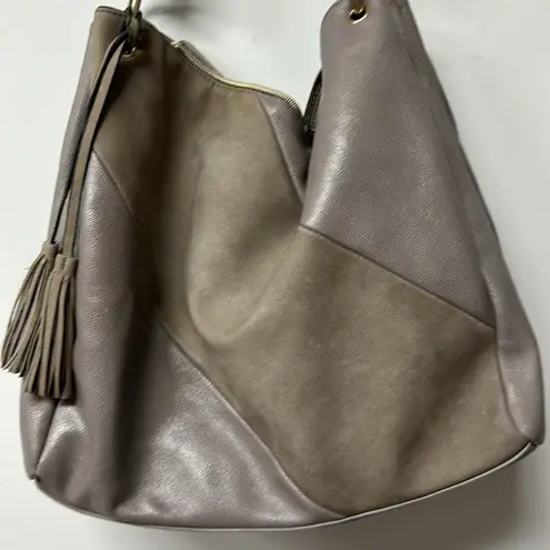 Mellow World PETA Aproved Vegan grey Hobo Bag Purse Handbag tote large Gray