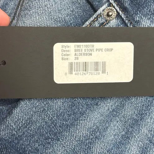 Edwin “Bree” Stovepipe Cropped Jeans in Alderson Blue Size 28