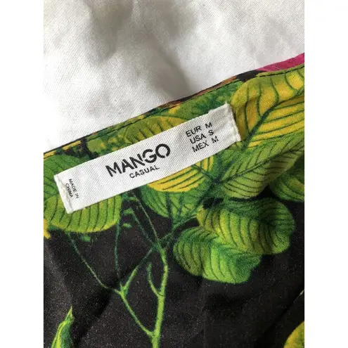 Mango  Casual Women's Floral Tropical Print Top Size Medium