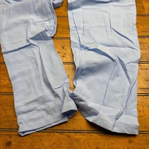 Light Blue Pajama Lounge Pants Elastic Waist Drawstring Pockets XL