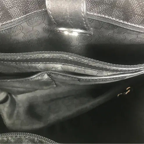 MICHAEL KORS Jet Set MK Signature Work Tote Bag Office Travel Busines Clasic EUC Black